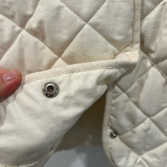 Studio29 quilted ivory white jacket cotton and viscose blend XS S - Picture 4 of 5